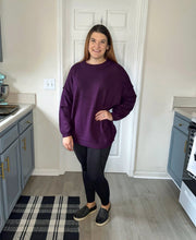 Load image into Gallery viewer, Plum Oversized Sweater