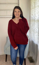 Load image into Gallery viewer, Burgundy Sweater