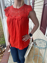 Load image into Gallery viewer, Coral Crochet Tank Top