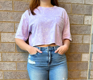 Lilac Cropped Tee