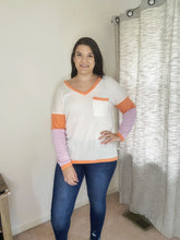 Load image into Gallery viewer, Pink and Orange Long Sleeve